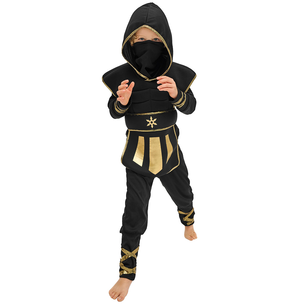 Ninja Warrior Svart Maskeraddräkt Barn | Högtider - Halloween - Halloween kostymer | Party Outlet