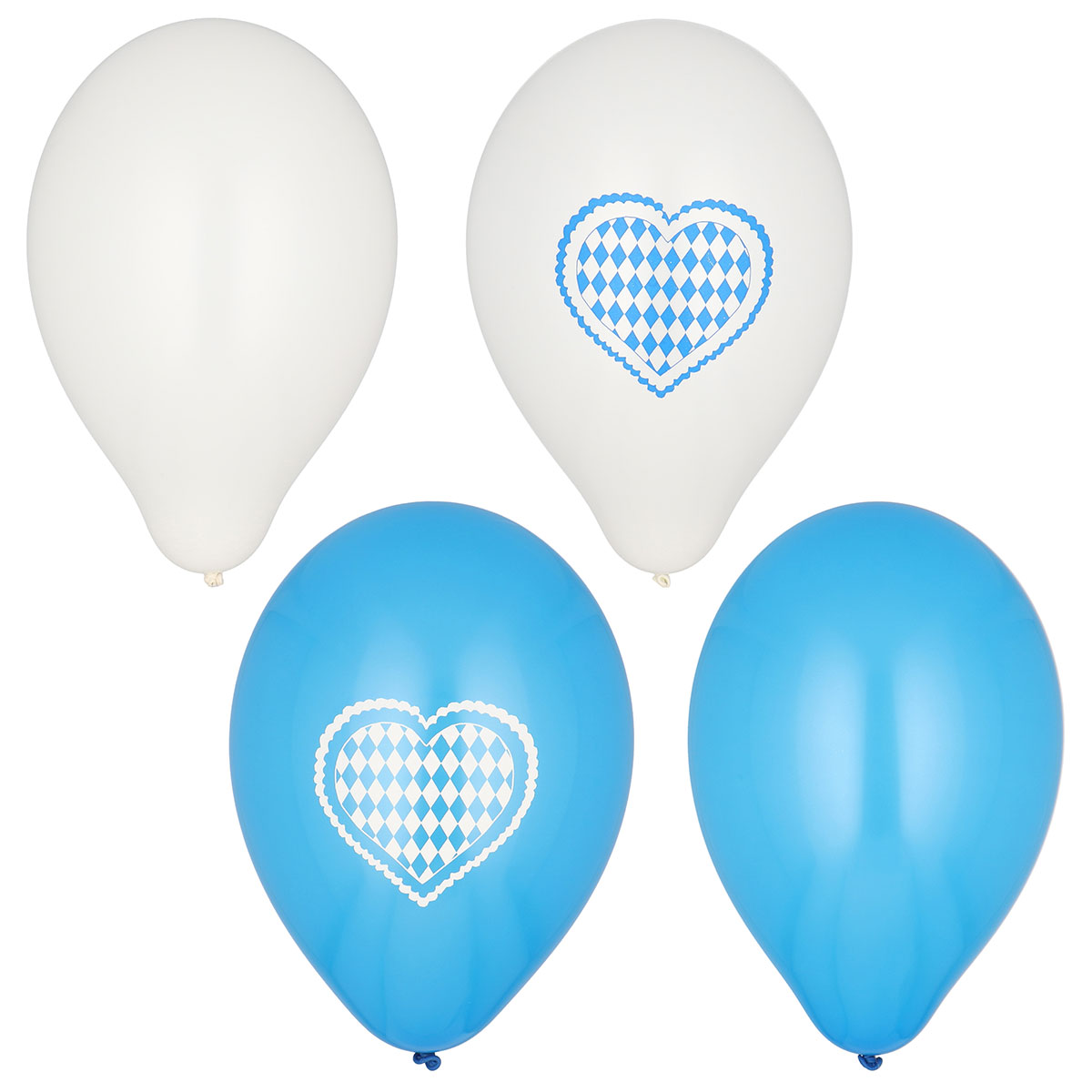 Oktoberfest Ballonger Vit/Blå 20-pack | Högtider - Oktoberfest - Oktoberfest Dekoration | Party Outlet