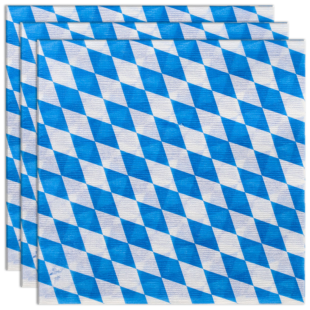 Oktoberfest Engångsservetter Bayersk 100-pack | Högtider - Oktoberfest - Oktoberfest Dukning | Party Outlet
