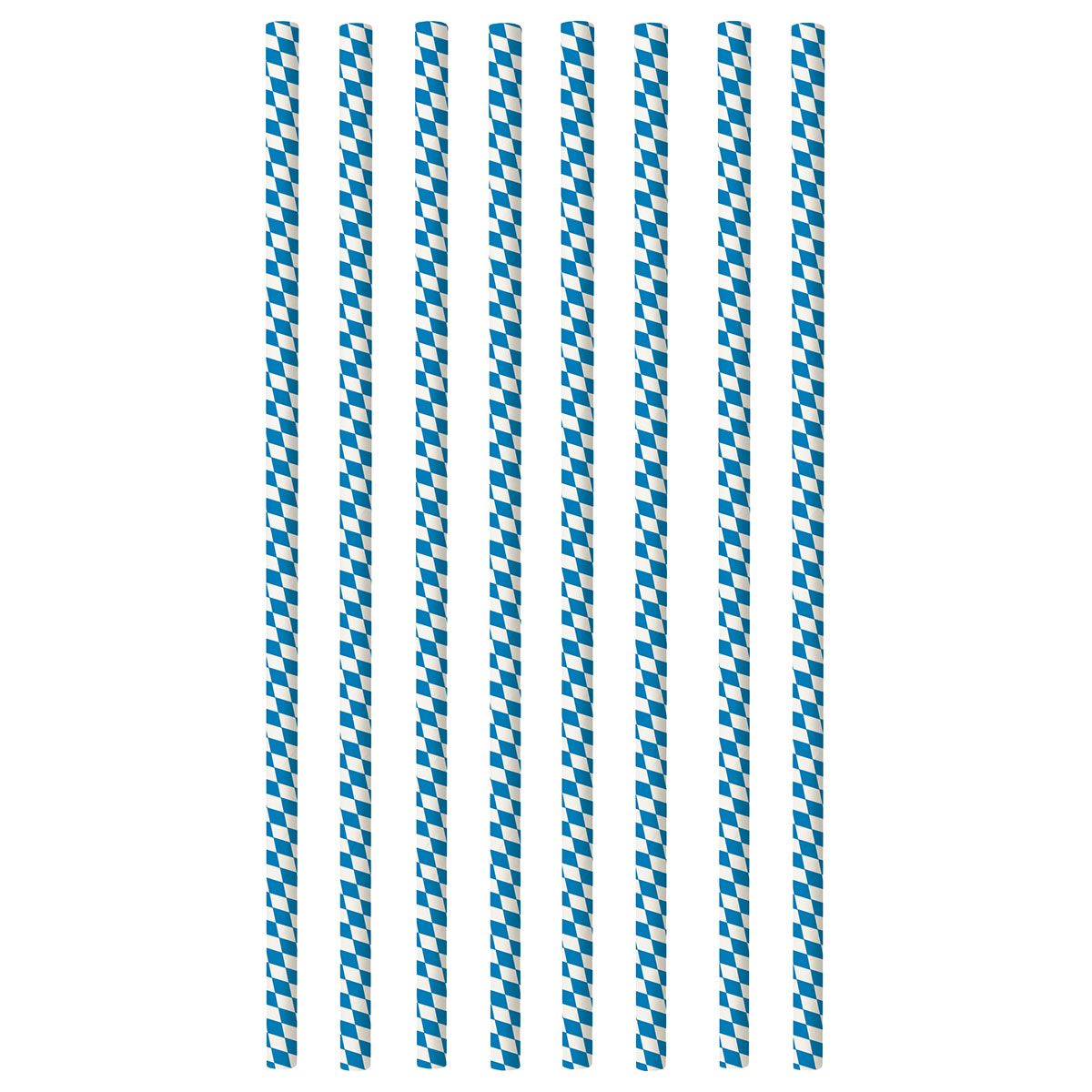 Oktoberfest Papperssugrör Bayersk 100-pack | Högtider - Oktoberfest - Oktoberfest Dukning | Party Outlet
