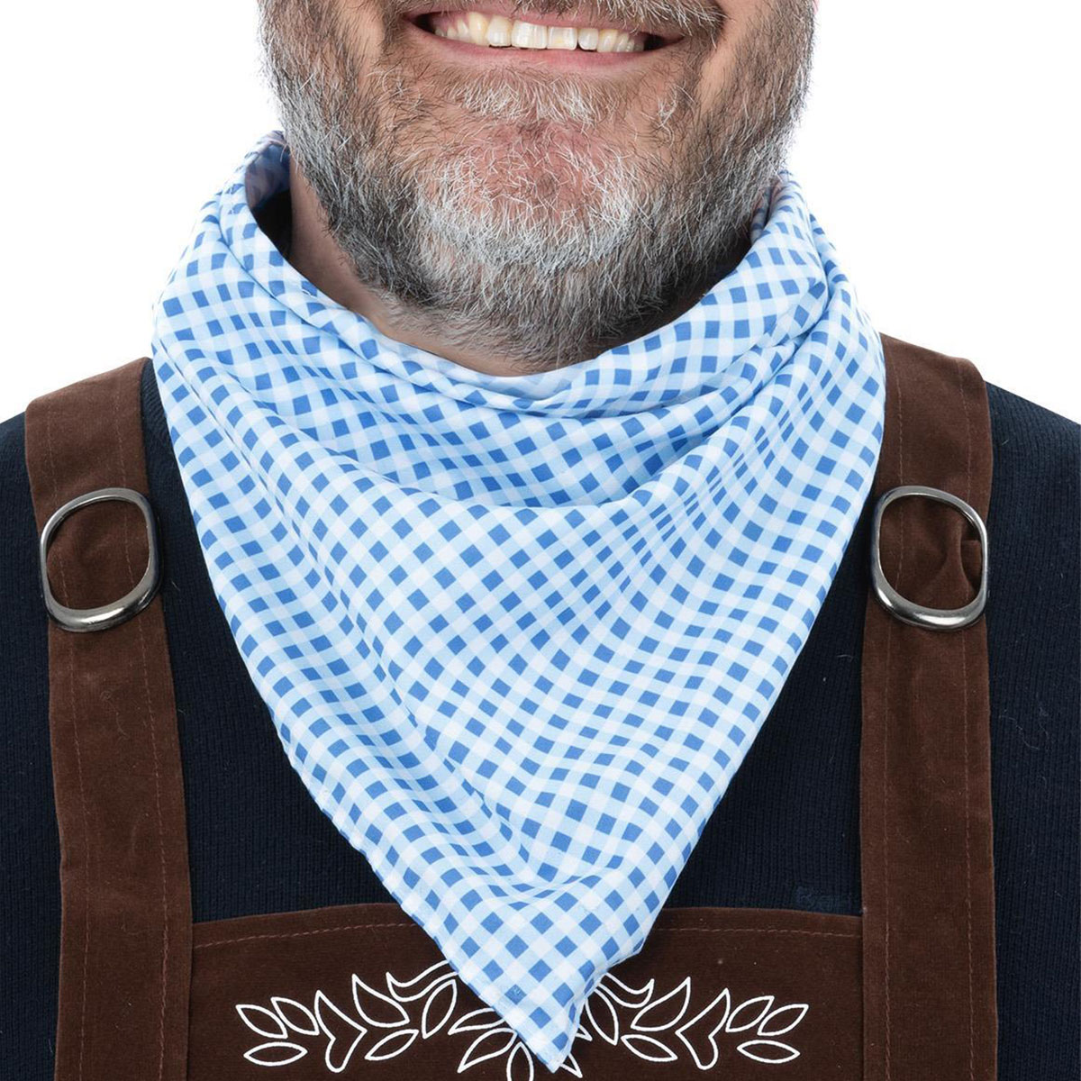 Oktoberfest Scarf Blå/Vit | Högtider - Oktoberfest - Oktoberfest Kläder | Party Outlet