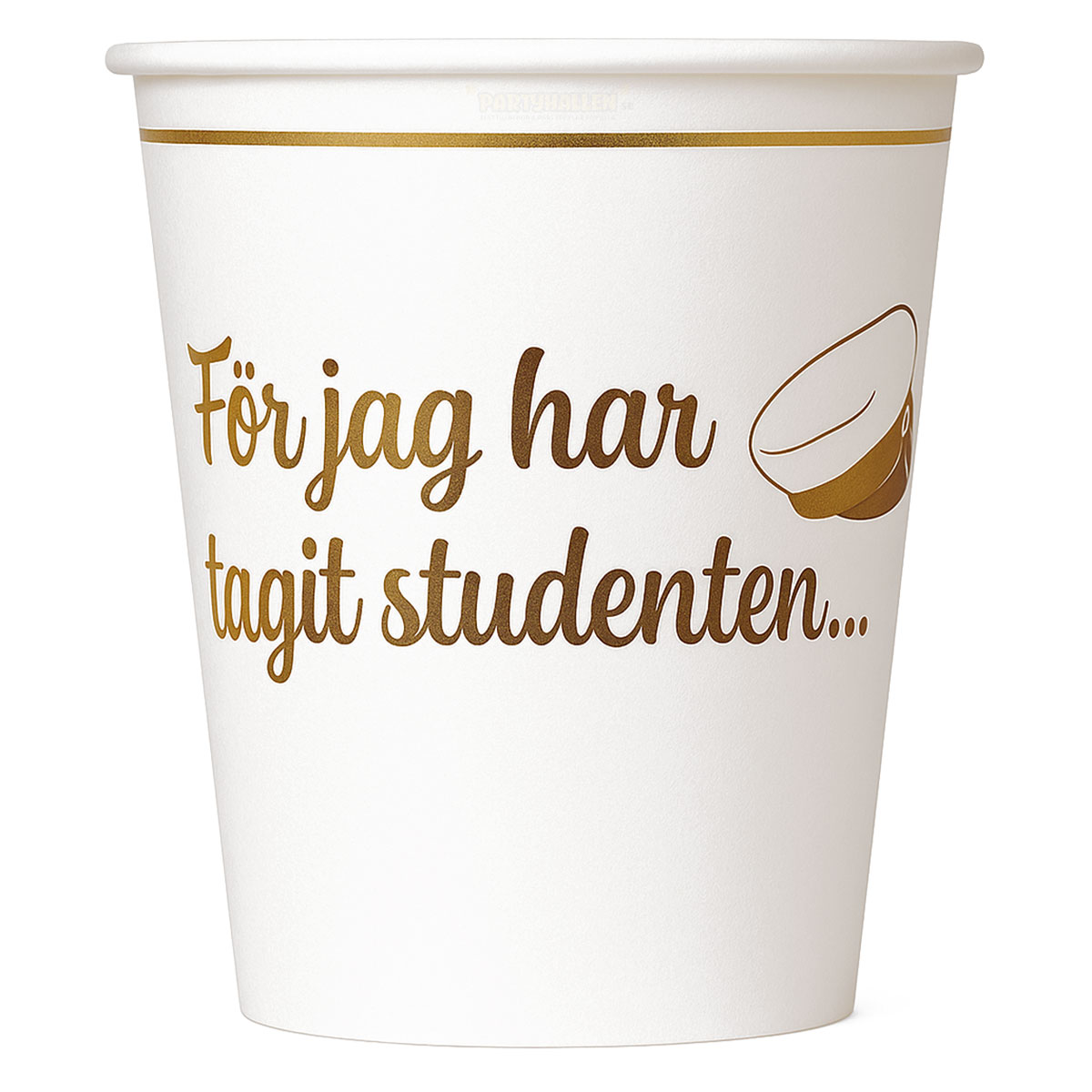 Pappersmuggar För Jag Har Tagit Studenten 8-pack | Högtider - Studenten - Studentdukning | Party Outlet