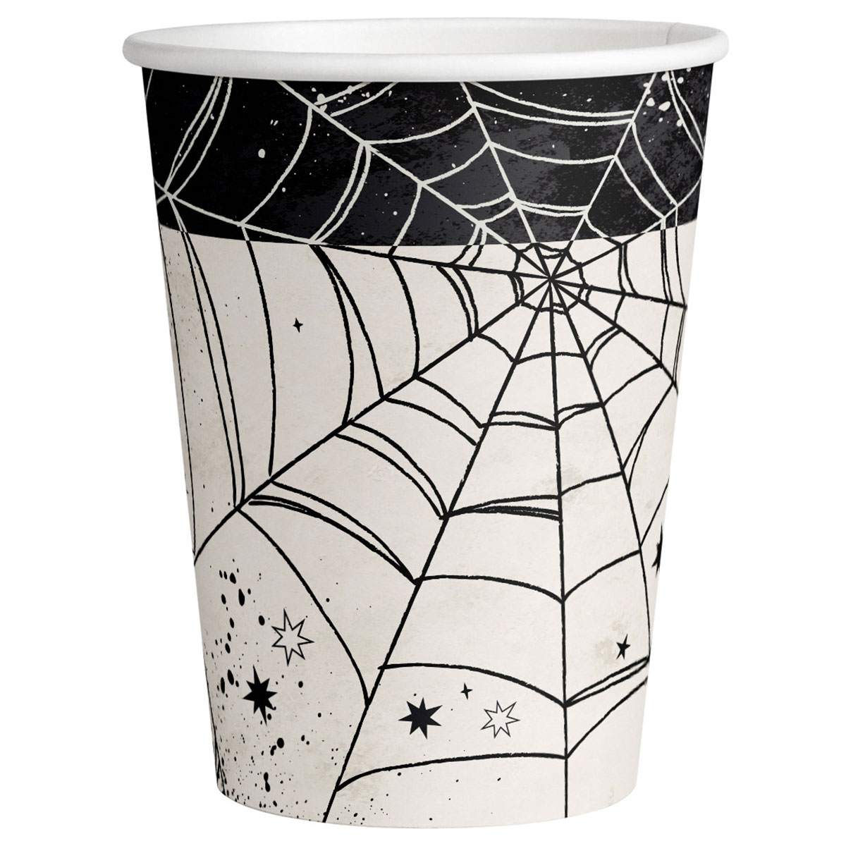Pappersmuggar Spindelnät 8-pack | Högtider - Halloween - Halloween dukning | Maskeradspecialisten