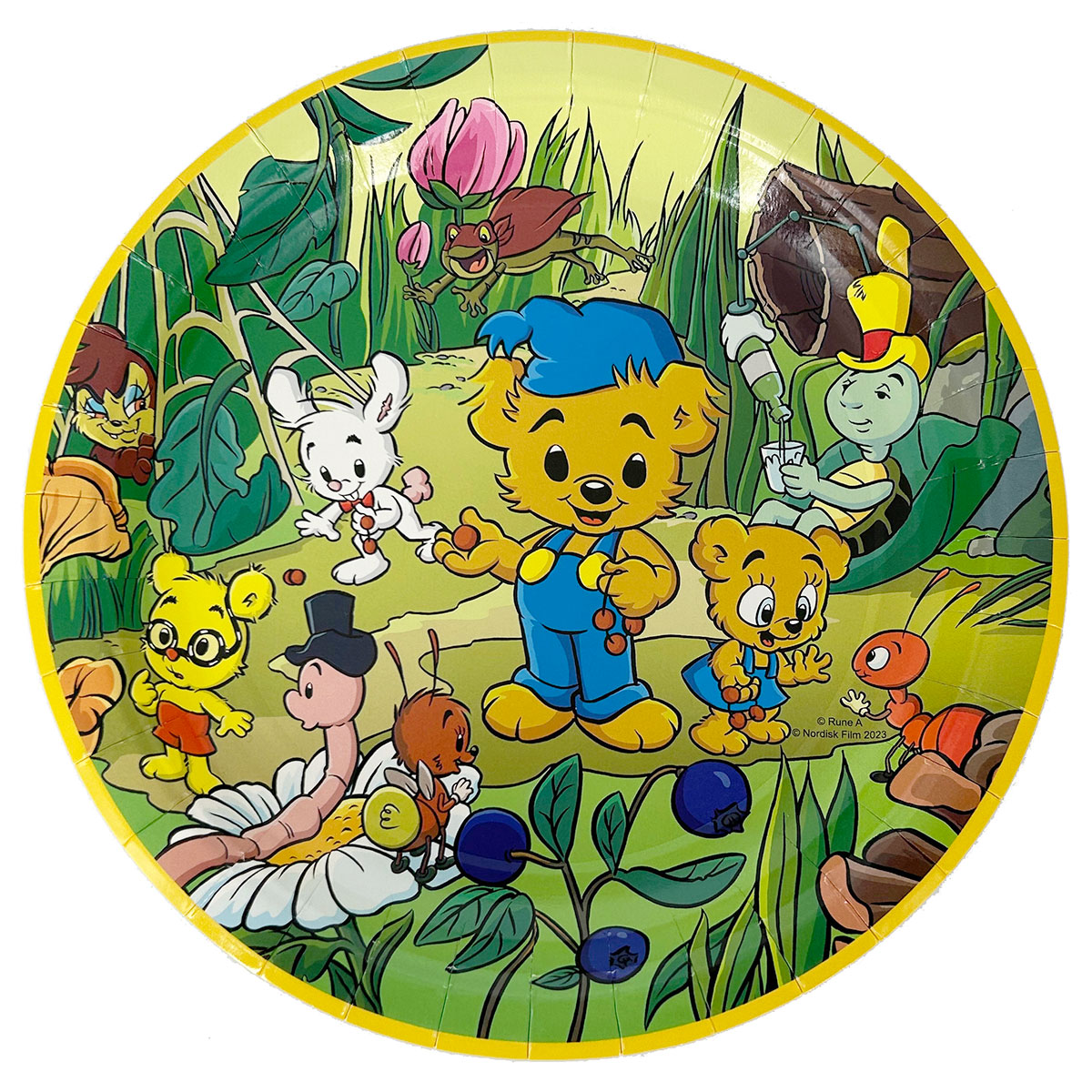 Papperstallrikar Bamse Natur 8-pack | Festartiklar - Dukning - Engångstallrikar | Party Outlet