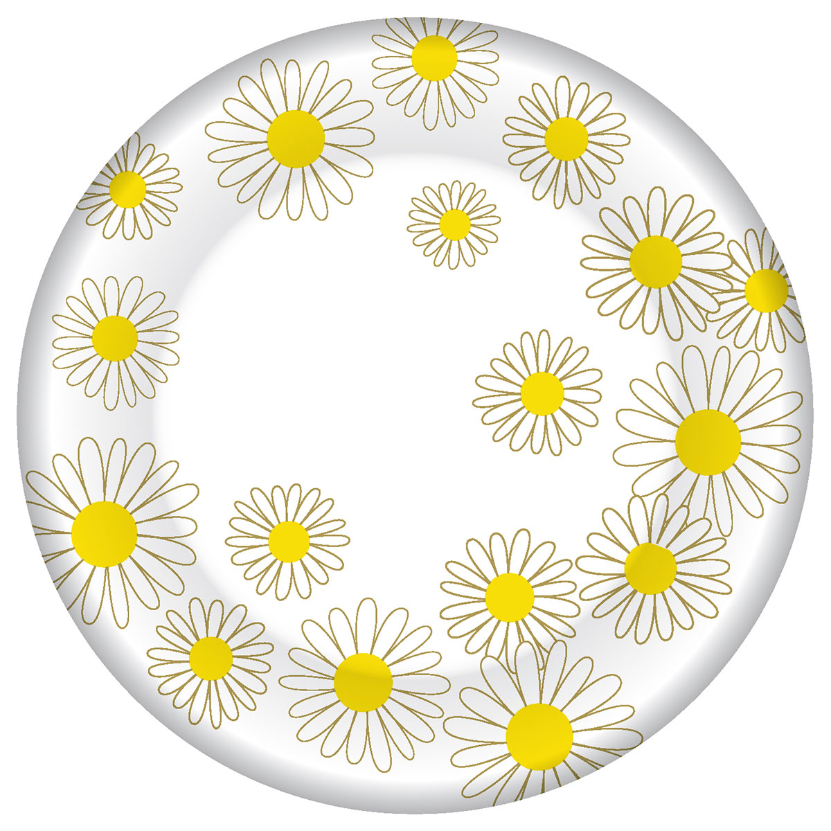 Papperstallrikar Prästkragar 8-pack | Högtider - Midsommar - Midsommardukning | Party Outlet