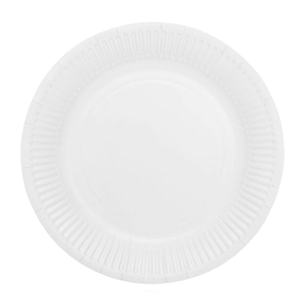 Papperstallrikar Vit 18 cm 20-pack