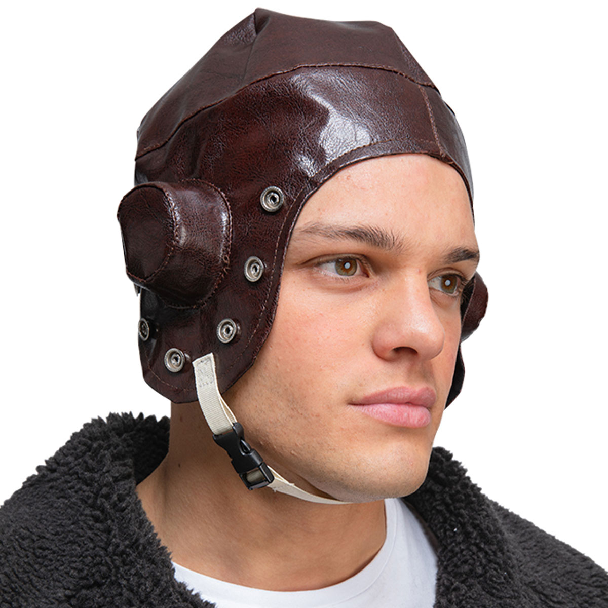 Pilotmössa Plommonbrun | Maskerad - Maskeradteman - Pilot Maskerad | Party Outlet