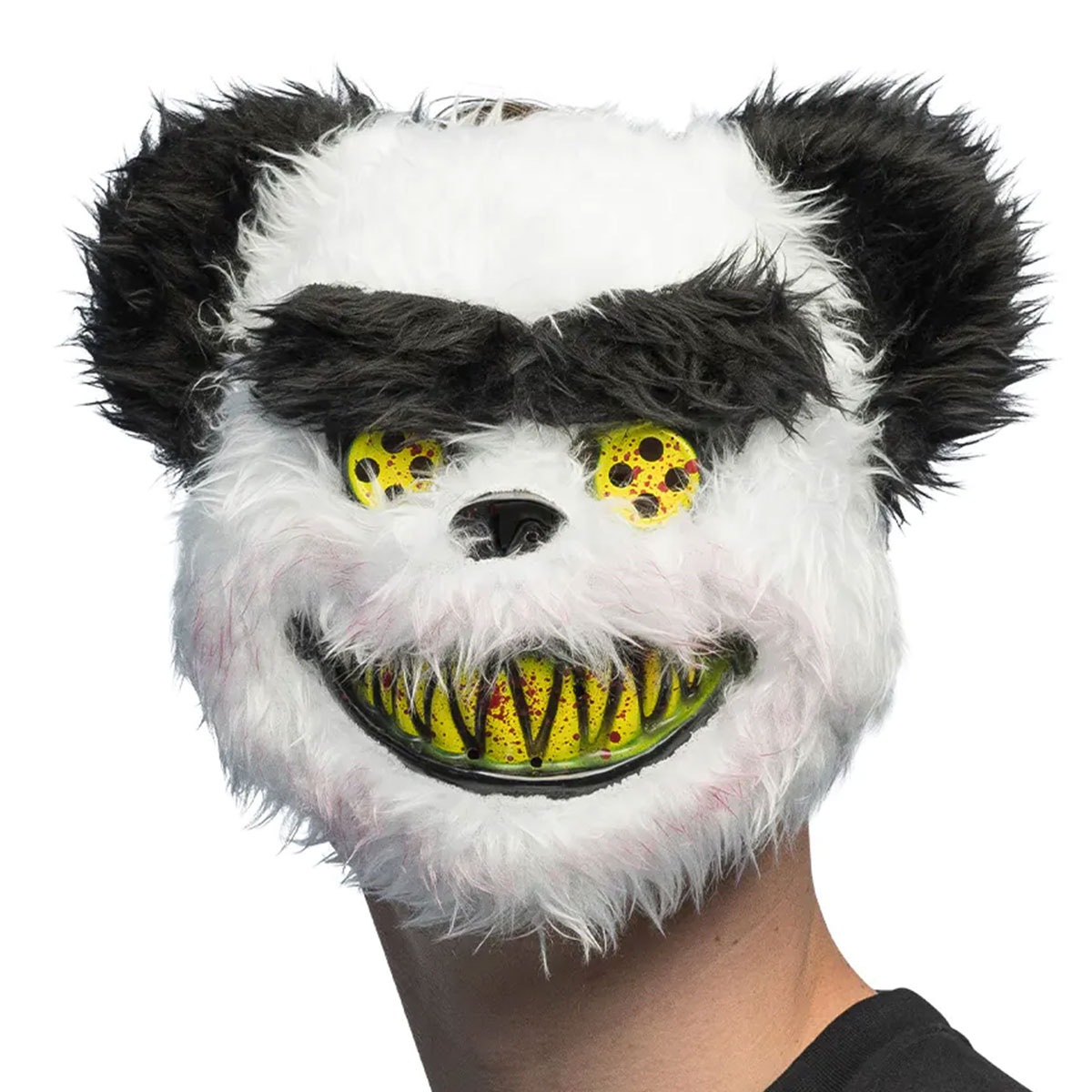 Plysch Mask Läskig Panda | Maskerad - Maskeradteman - Djur Maskerad | Party Outlet