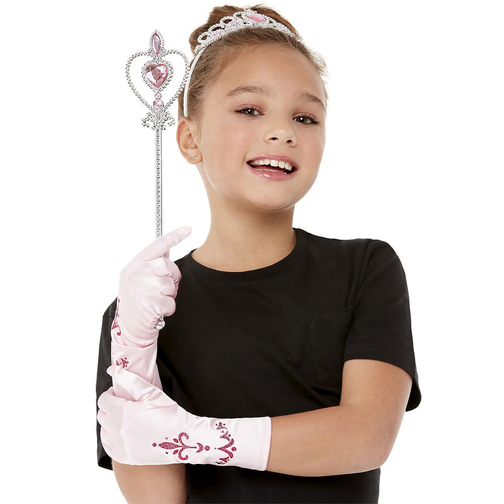 Prinsessa Rosa Tillbehörskit för Barn | Maskerad - Maskeradteman - Prinsessa Maskerad | Party Outlet