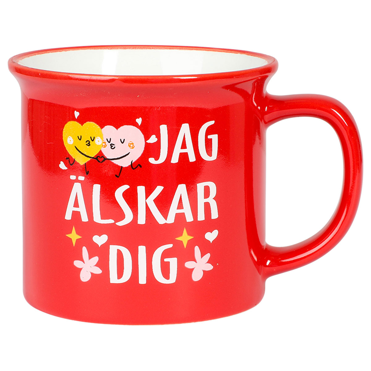 Röd Mugg Jag Älskar Dig
