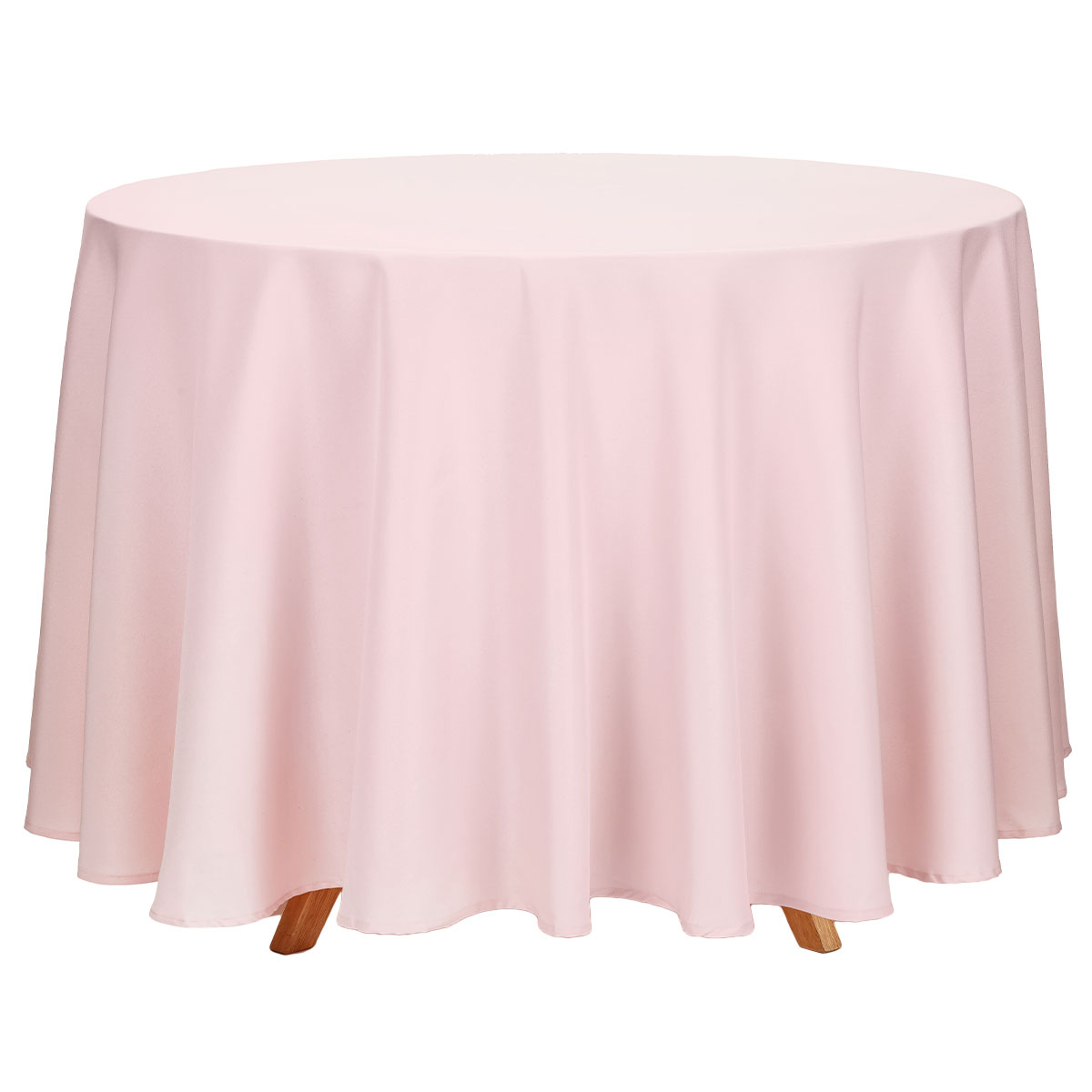 Rund Bordsduk Gammalrosa 230 cm | Högtider - Bröllop - Bröllopsdukning | Maskeradspecialisten