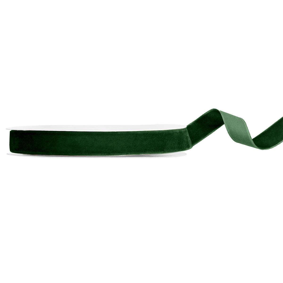 Sammetsband Flaskgrön 15 mm | Festartiklar - Dekoration - Band & Snören | Maskeradspecialisten