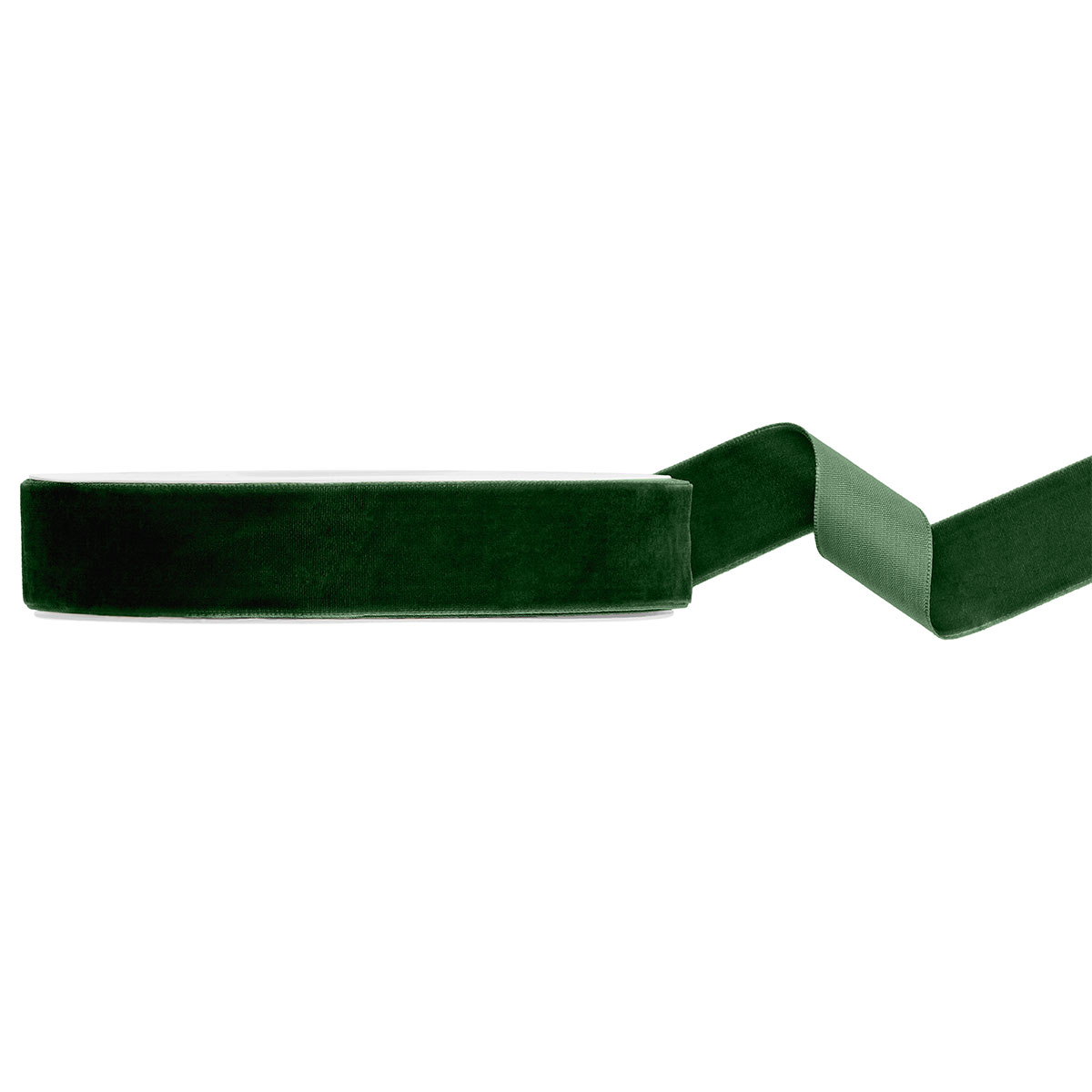 Sammetsband Flaskgrön 25 mm | Festartiklar - Dekoration - Band & Snören | Maskeradspecialisten