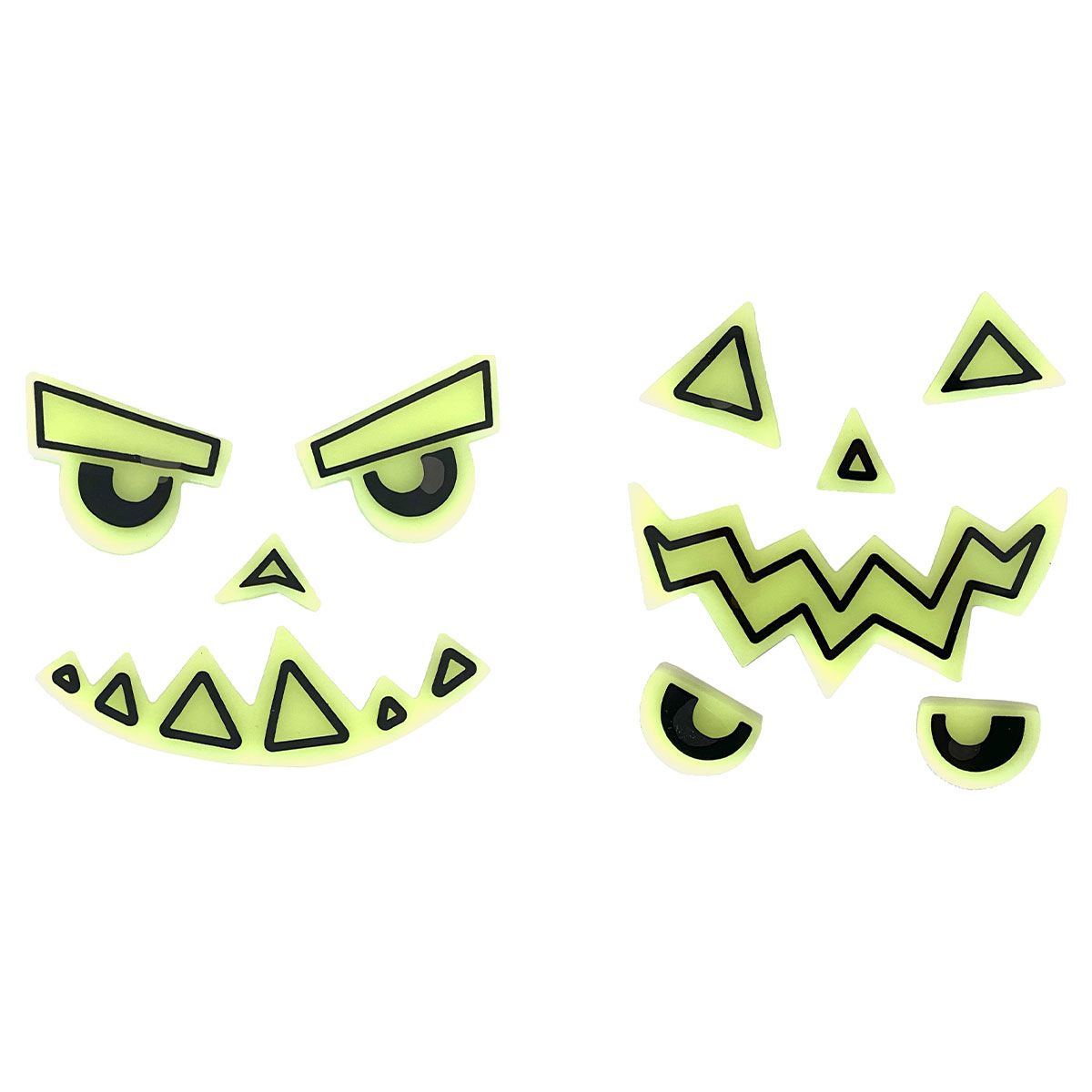 Självlysande Klistermärken Pumpa 2-pack | Högtider - Halloween - Halloween dekoration | Party Outlet