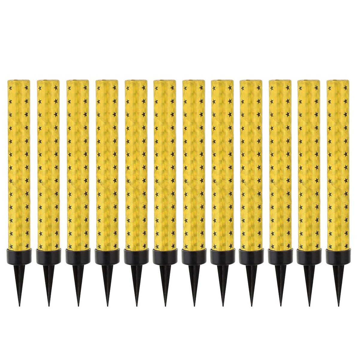 Skimrande Isfacklor Guld 12-pack | Baka - Tårtdekorationer - Tårt- & Sifferljus | Maskeradspecialisten