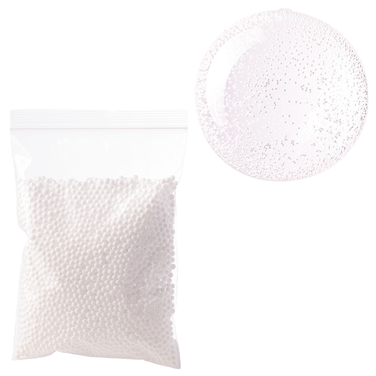 Skumkulor för Ballonger Vit 10g