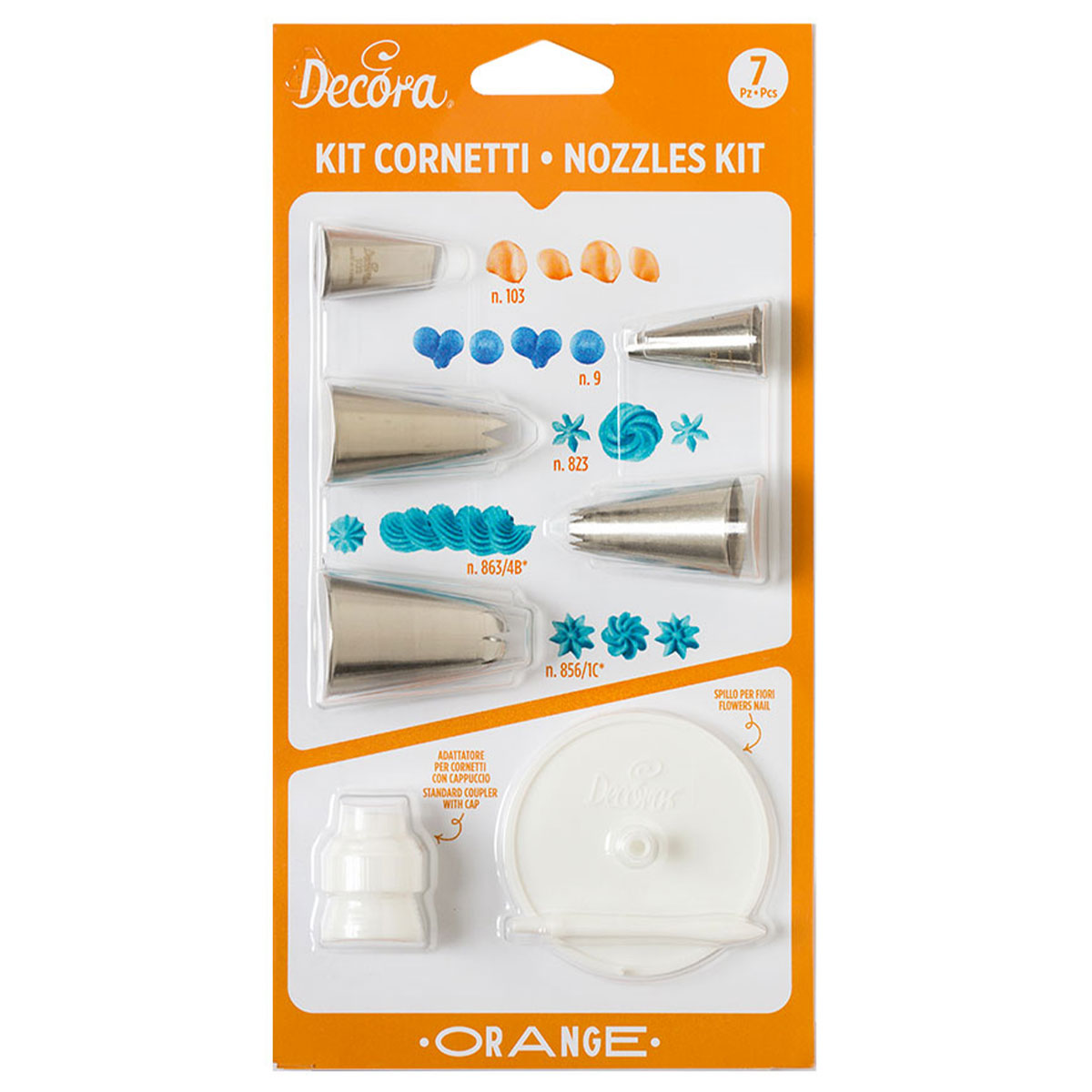 Spritsset Vit/Silver 7-pack