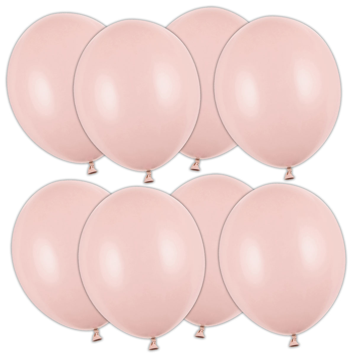 Starka Ballonger Dammrosa Pastell 12 cm 100-pack