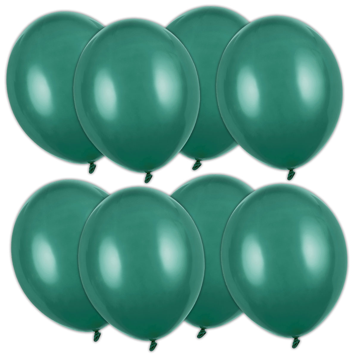 Starka Ballonger Flaskgrön Pastell 12 cm 100-pack