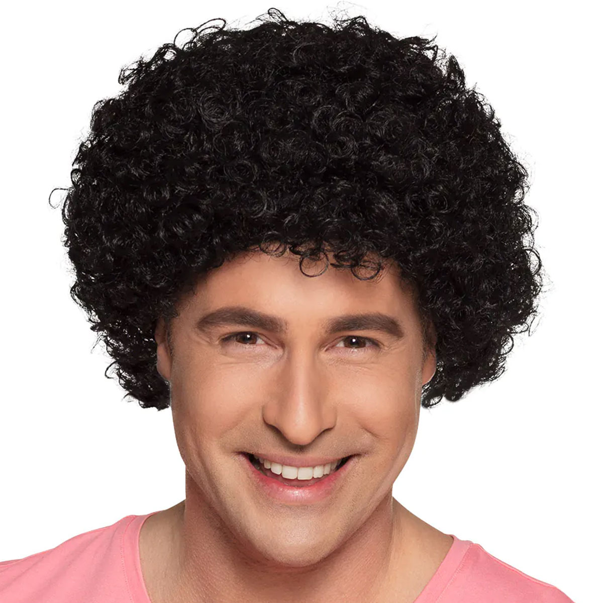 Svart Afroperuk Kort | Maskerad - Peruker - Afroperuker | Party Outlet