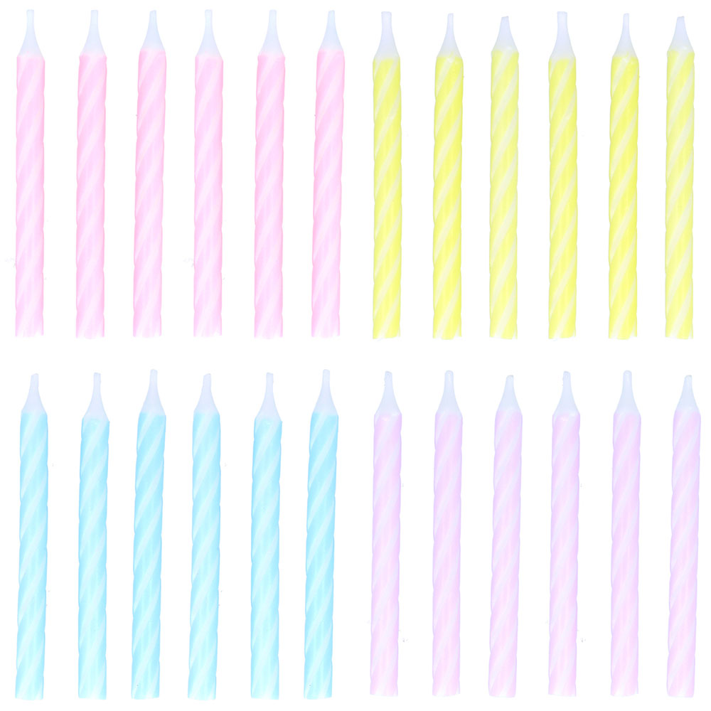 Tårtljus Spiral Pastell