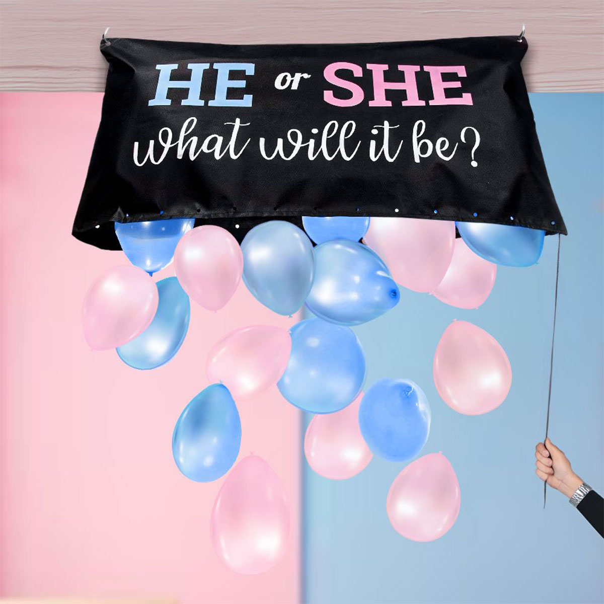 Väska med Ballonger Gender Reveal
