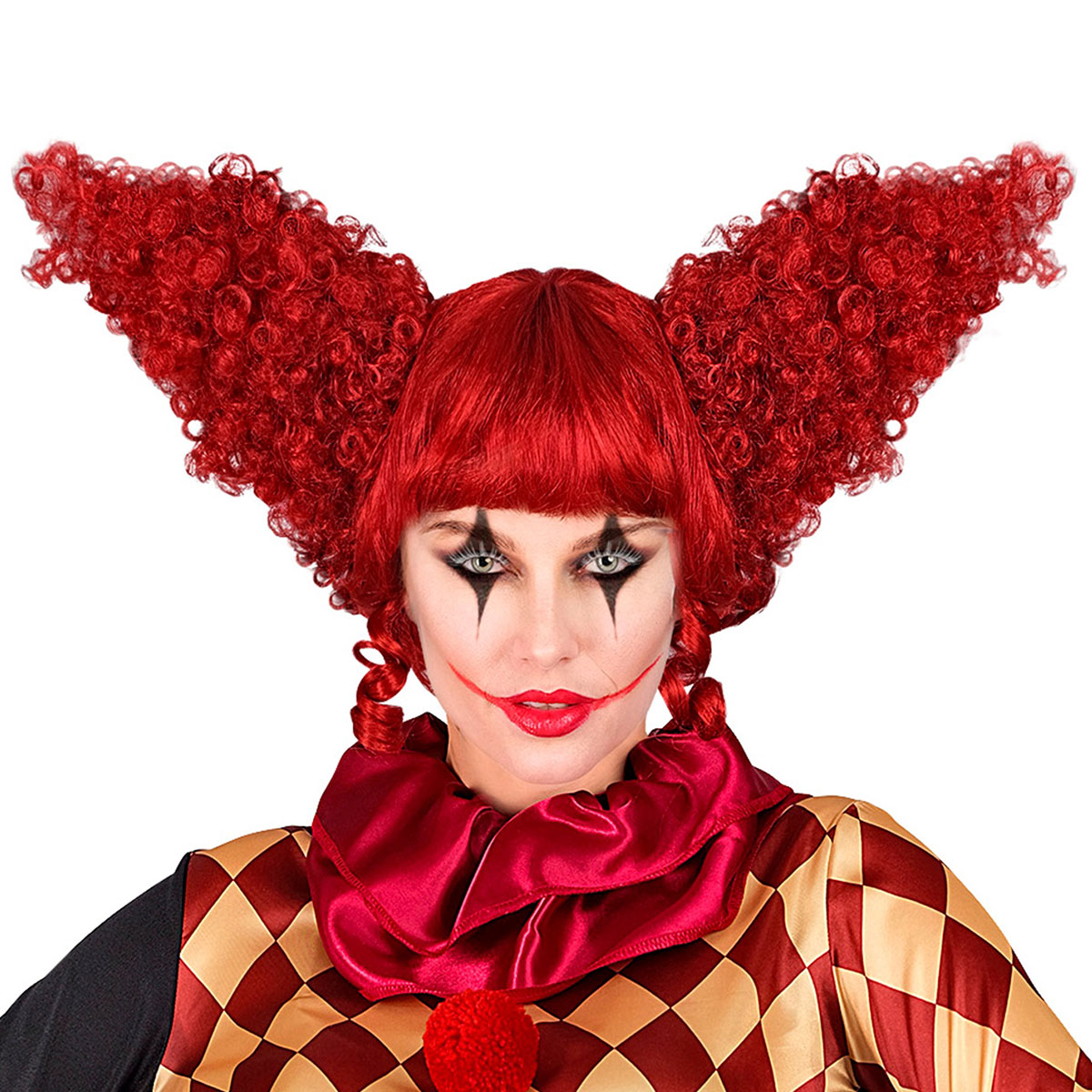 Vintage Clownperuk Röd | Högtider - Halloween - Halloween kostymer - Clown maskerad | Party Outlet