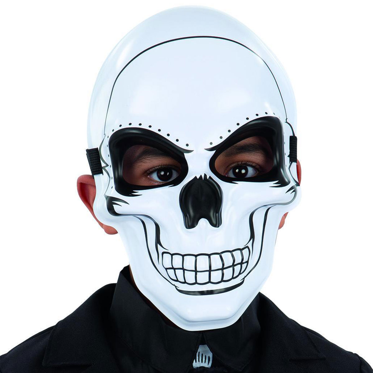 Vit Dödskallemask Barn | Högtider - Halloween - Halloween kostymer - Skelett maskerad | Party Outlet